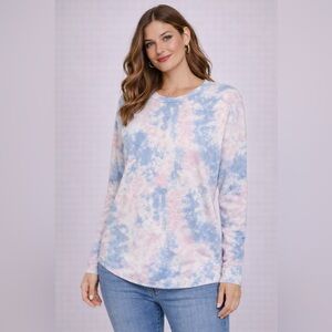 Lucky Brand Pastel Tie-Dye Top